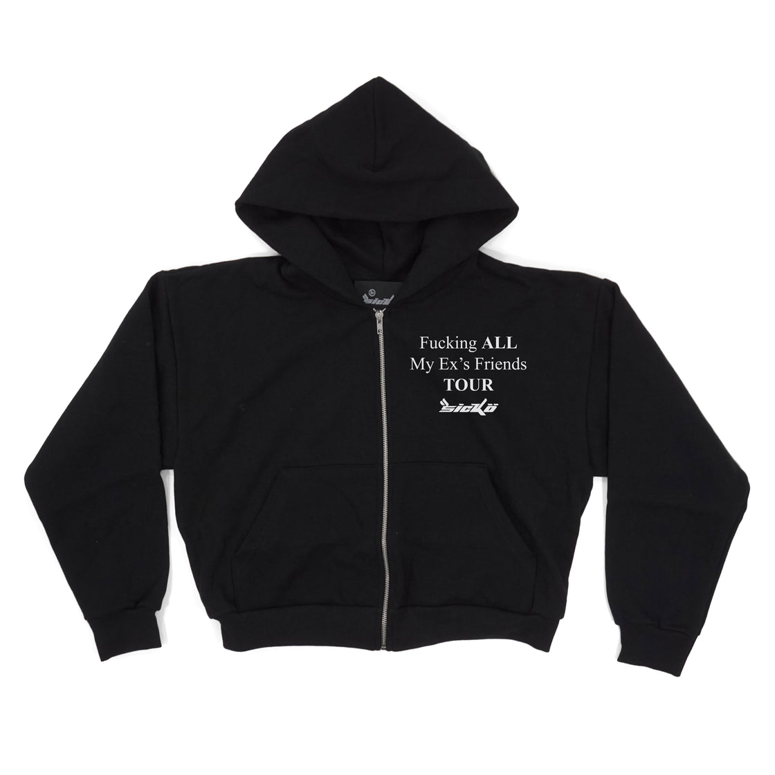 Sïcko Ex's Tour Cropped Zip Up Hoodie