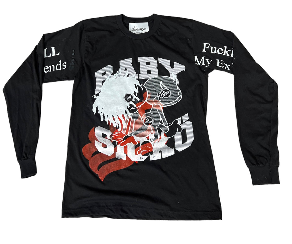 "Her Best Friends Are Fair Game" Baby SickoWear 1 of 1 Long Sleeve Tee