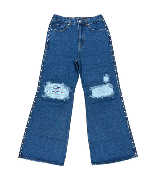 AFB x Sicko Distressed Star Jeans