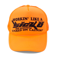 Halloween Sicko Laundry Trucker - Neon Orange