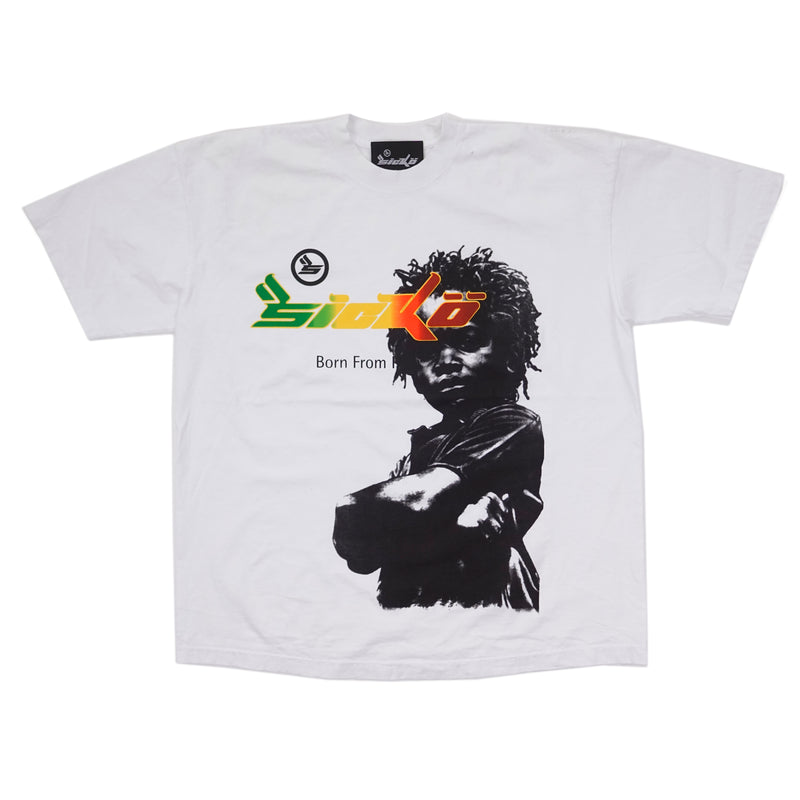 Sicko Rasta Boy Tee - White