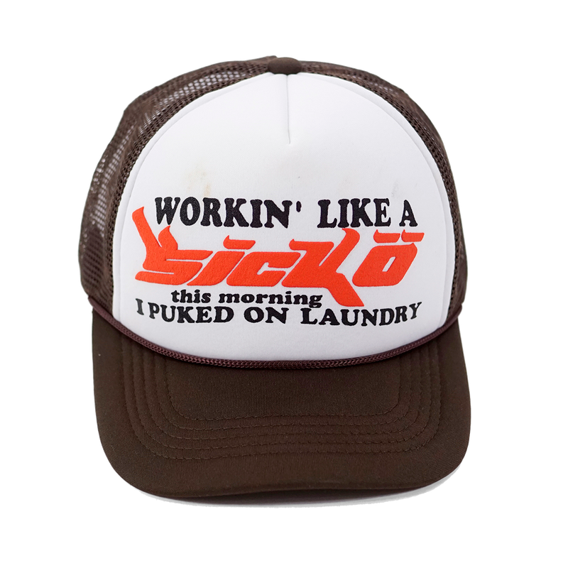 Sicko Laundry Trucker - Brown/White – BornFromPainSicko