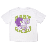 Baby Sicko Tee - white / purple